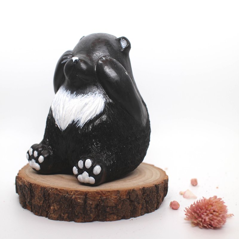 MuMu Sweety —手工熊花盆黑熊上色版 - 植栽/盆栽 - 塑料 黑色
