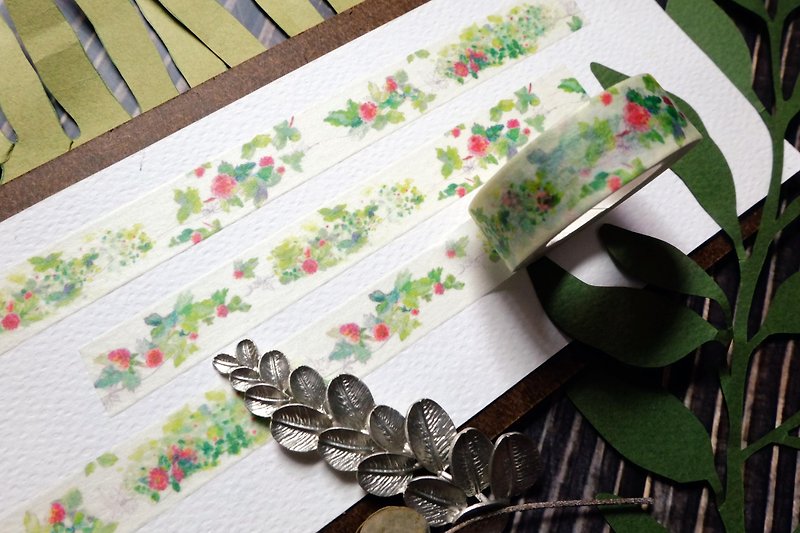回春 纸胶带 / 野莓平原 - 纸胶带 - 纸 绿色