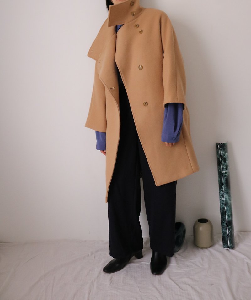 Cloche Coat 100%羊毛驼色经典复古钟形大衣 可订做颜色 - 女装休闲/机能外套 - 羊毛 