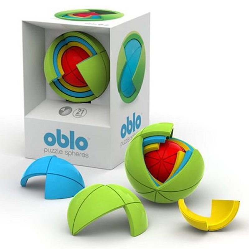 加拿大 OBLO Puzzle Spheres 3D益智球 - 拼图 - 塑料 多色
