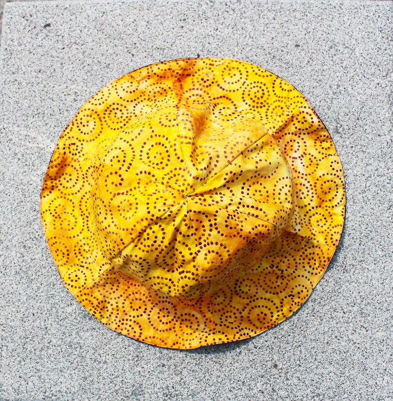 [CURLY CURLY] 金豆 /一朵 帽 A Flower Of Hat (双面戴) - 帽子 - 其他材质 黄色