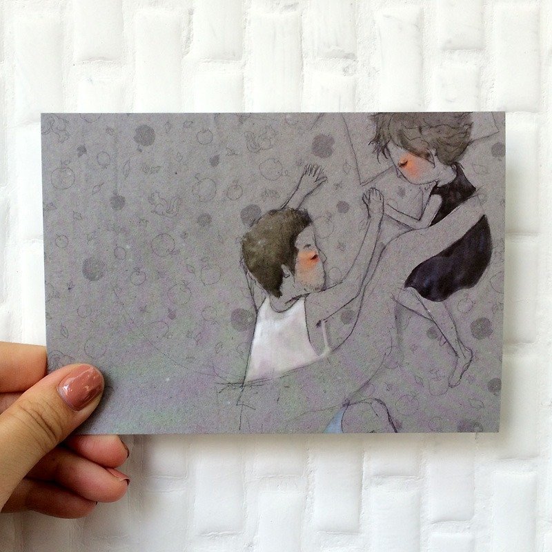 ┇eyesQu┇奔驰之间┇插画明信片 - 卡片/明信片 - 纸 灰色