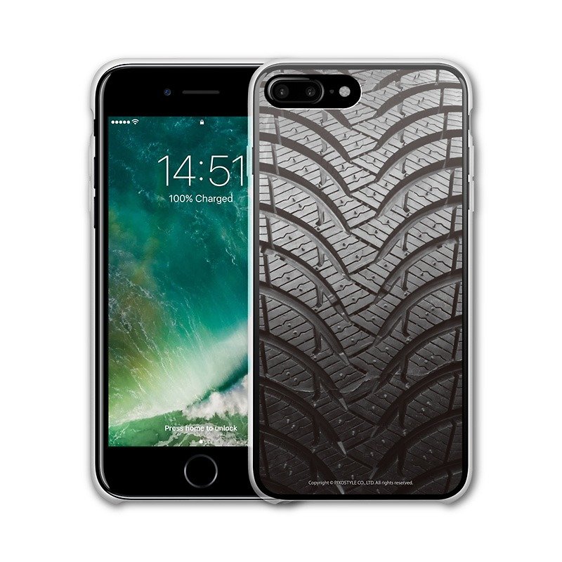AppleWork iPhone 6/7/8 Plus 原创保护壳 - 轮胎 PSIP-196 - 手机壳/手机套 - 塑料 黑色