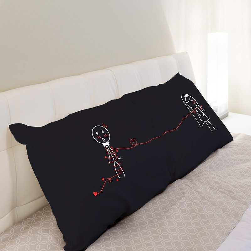 "Happy Bride" Boy Meets Girl couple pillowcases by Human Touch - 枕头/抱枕 - 其他材质 蓝色