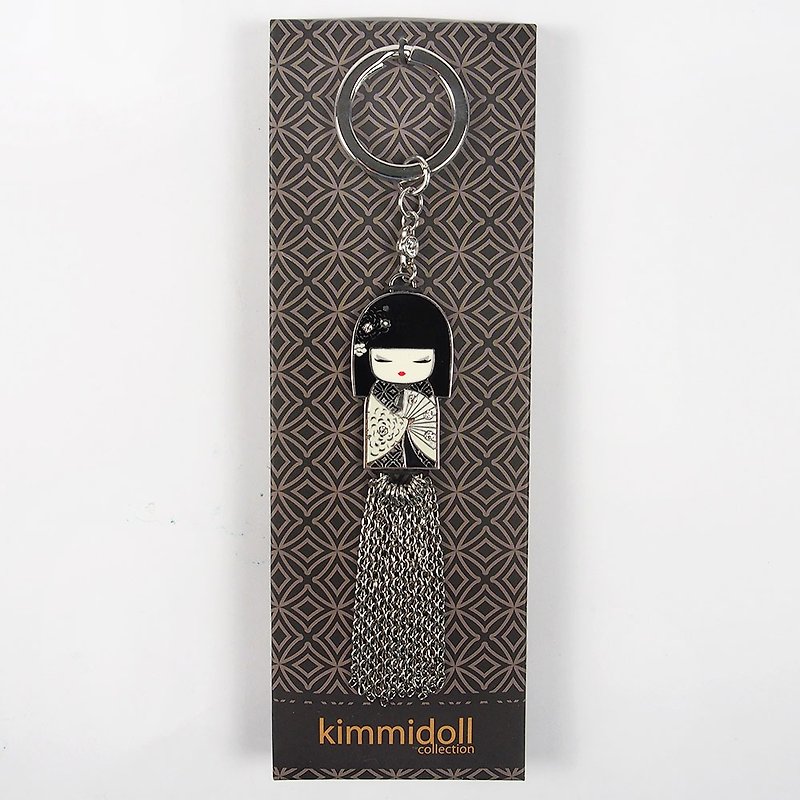 吊饰钥匙圈-Shigemi 生气蓬勃【Kimmidoll 和福娃娃】 - 吊饰 - 其他金属 黑色