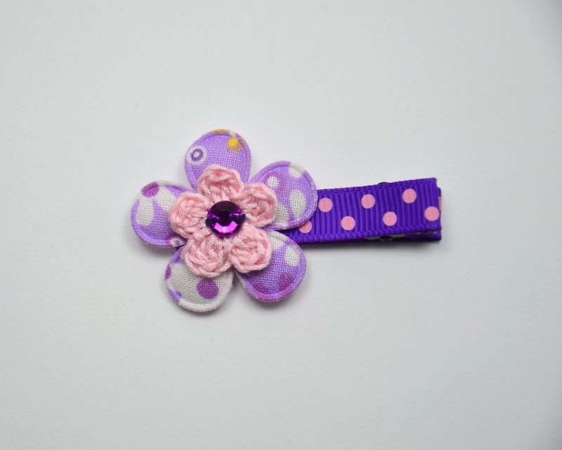 春天的花朵 - 围嘴/口水巾 - 其他材质 紫色
