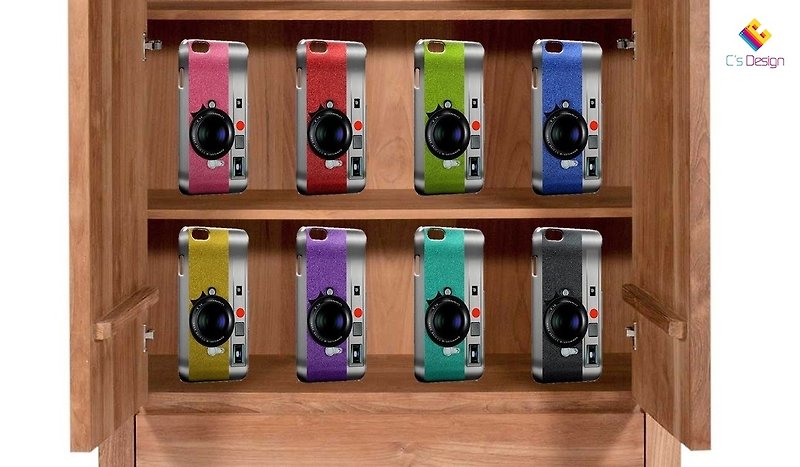 怀旧相机订制 多色 iPhone X 8 7 6s Plus 5s 三星 S8 S9 手机壳 - 手机壳/手机套 - 塑料 紫色
