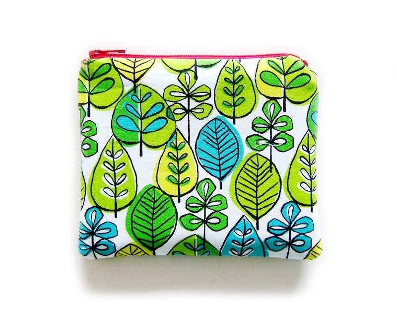 拉链包/零钱包/手机套 美国棉布 绿色雨林 - 零钱包 - 其他材质 绿色