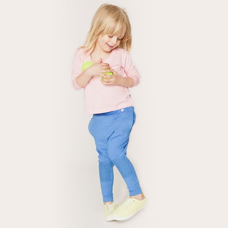 【北欧童装】瑞典儿童有机棉飞鼠裤9岁至10岁 蓝 - 童装裤 - 棉．麻 蓝色