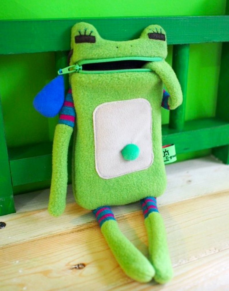 E*group 口水包 苹果绿肚脐款 iphone 6. i7  手机袋 青蛙 - 其他 - 其他材质 绿色