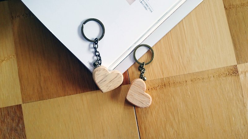 爱心钥匙圈 // 安心出货SOP - 钥匙链/钥匙包 - 木头 多色