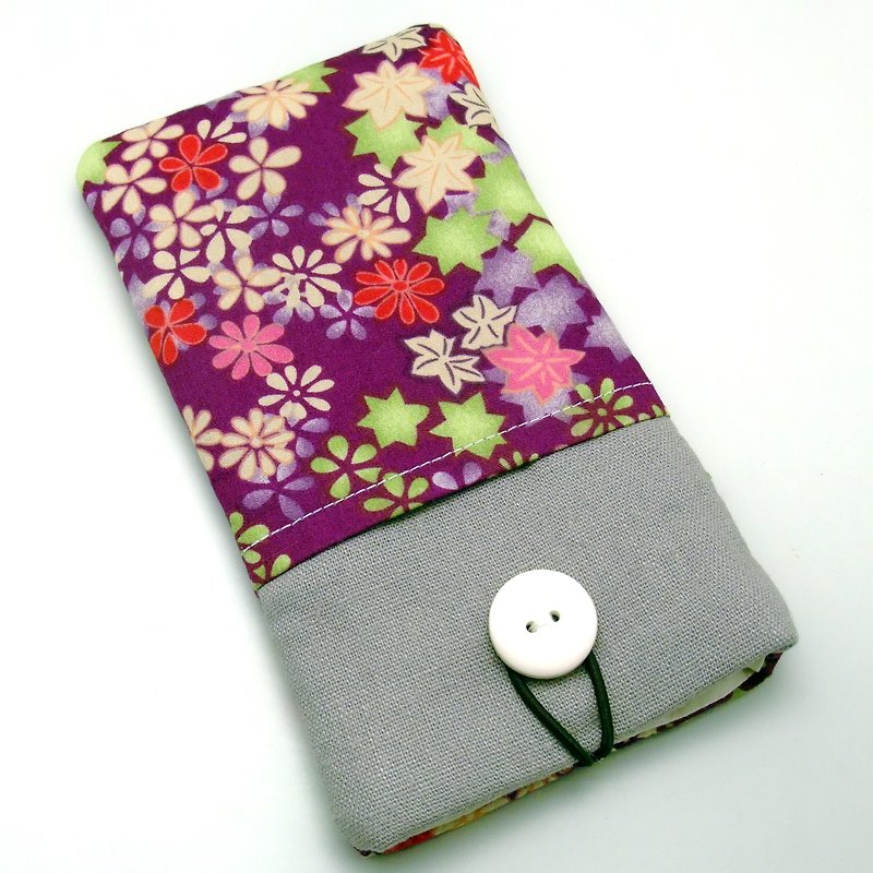 定制化电话包 手机袋 手机保护布套 - 小兔 (P-53) - 手机壳/手机套 - 棉．麻 紫色
