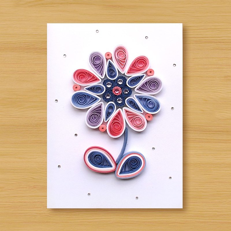 ( 6款供选择 ) 手工卷纸卡片 _ Flower - 情人卡 生日卡 - 卡片/明信片 - 纸 紫色