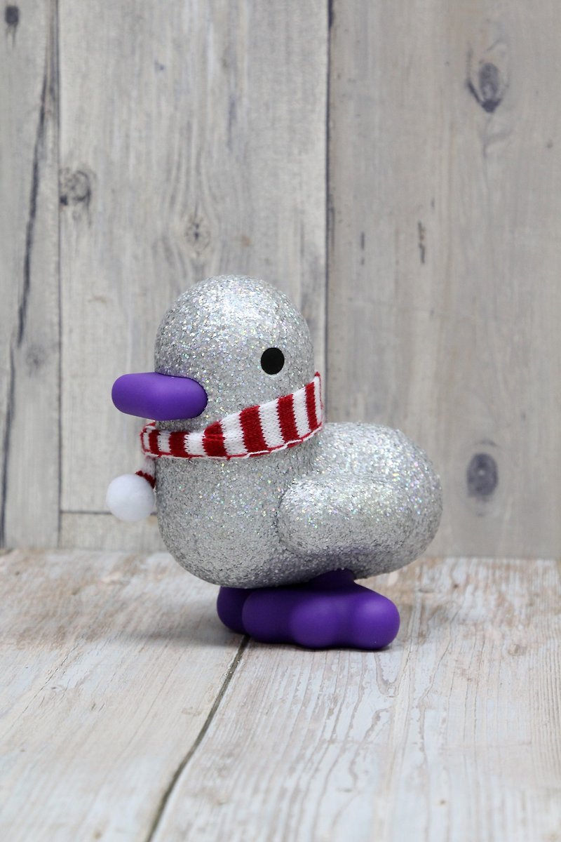 比利时CANAR可爱心形小鸭大型圣诞特别版存钱筒(设计版闪亮银) - 储蓄罐 - 塑料 多色