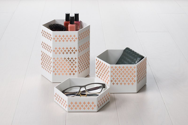 BONNSU经典居家系列 | 倒映置物盒组 - 收纳用品 - 其他材质 白色