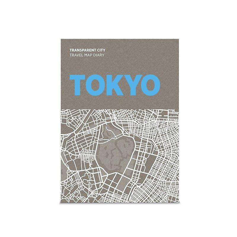 Palomar│描一描城市透明地图 (东京) - 地图 - 纸 灰色
