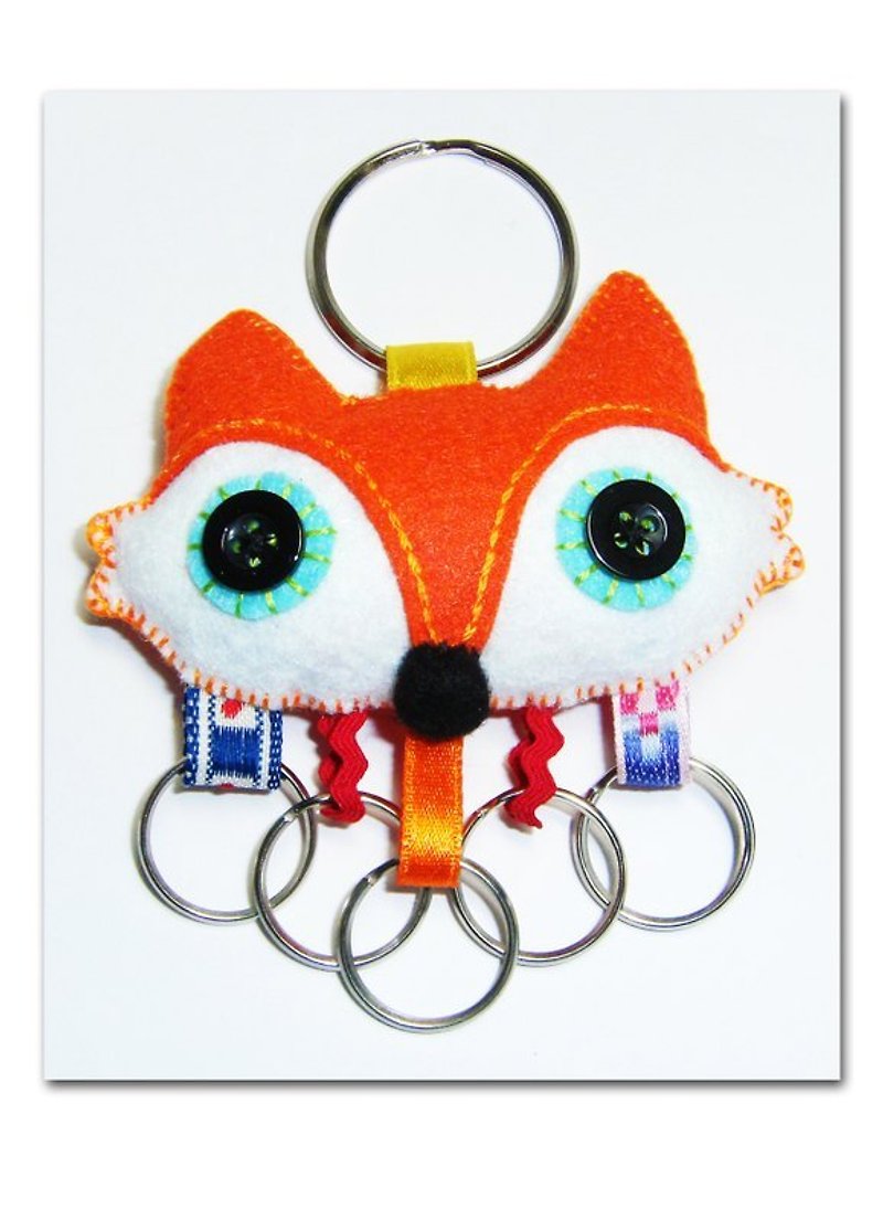 Key Case- 狐狸 - 吊饰 - 其他材质 橘色