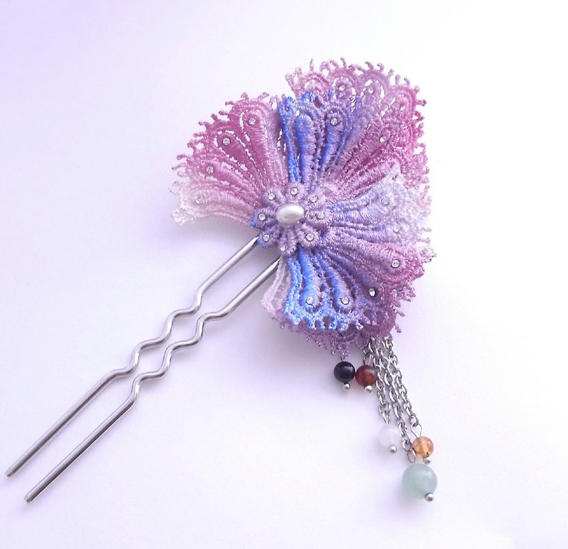 【Alace 水蕾丝】紫钗 - 发饰 - 防水材质 紫色
