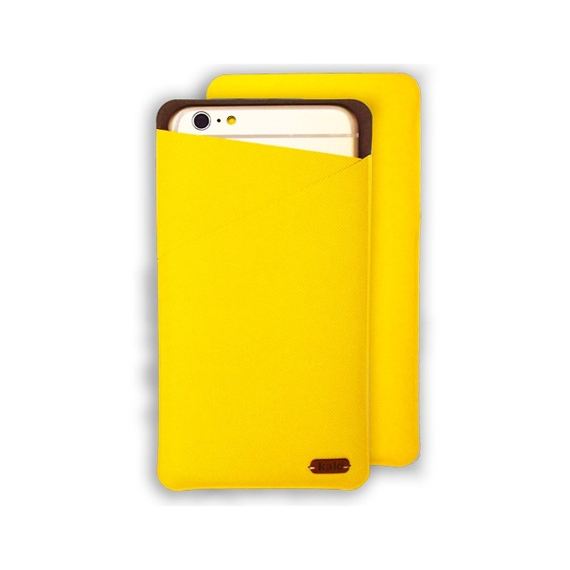 Kalo 卡乐创意 超薄手机袋 5.5寸内通用(适用Xperia Z3 /iPhone 6 Plus)(柠檬黄) - 手机壳/手机套 - 防水材质 黄色
