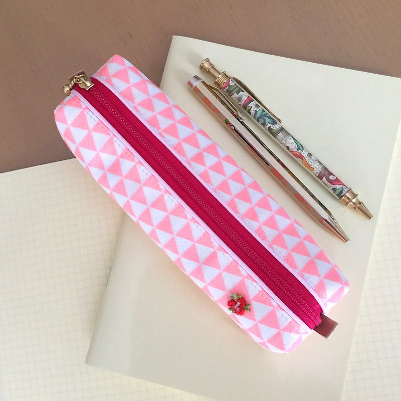 和文様ペンケース - 铅笔盒/笔袋 - 其他材质 粉红色