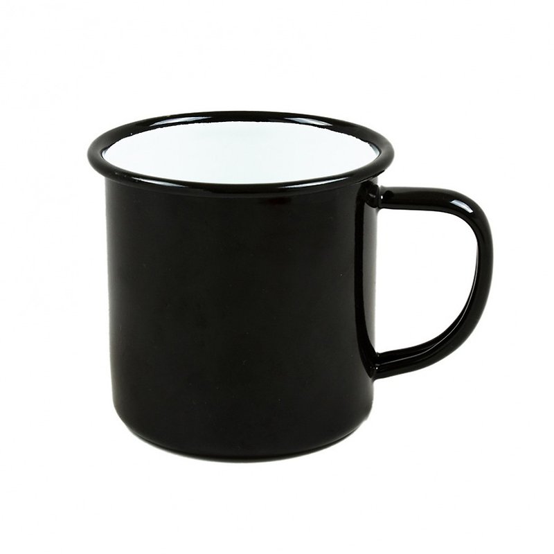 英国珐琅马克杯-黑 | FALCON - 咖啡杯/马克杯 - 珐琅 黑色
