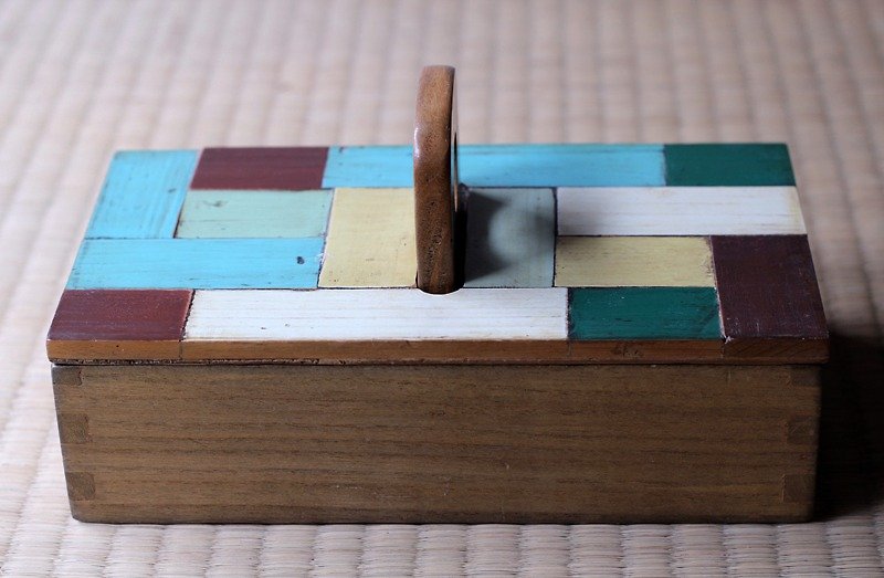 老拼贴▥小木盒 - 收纳用品 - 木头 咖啡色