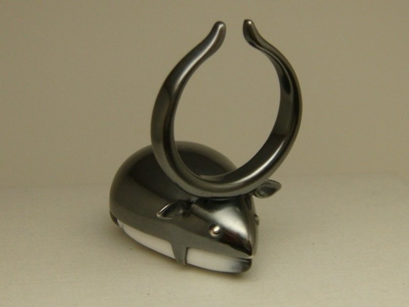 牛のリング - 戒指 - 宝石 黑色
