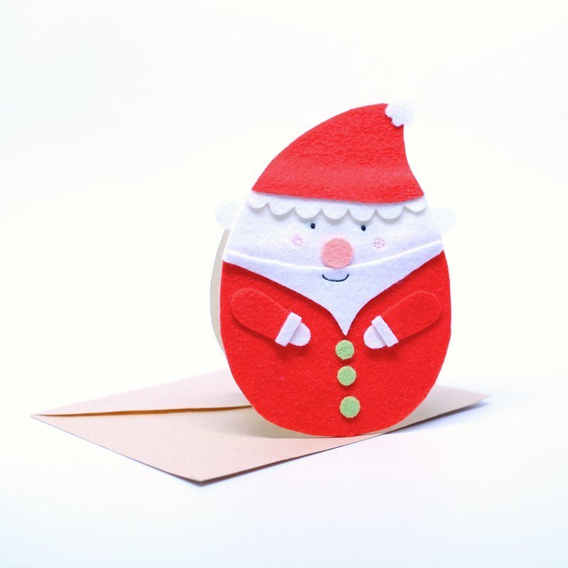【叮叮当圣诞节限定】圣诞手工卡片-圣诞老人款 - 卡片/明信片 - 纸 红色