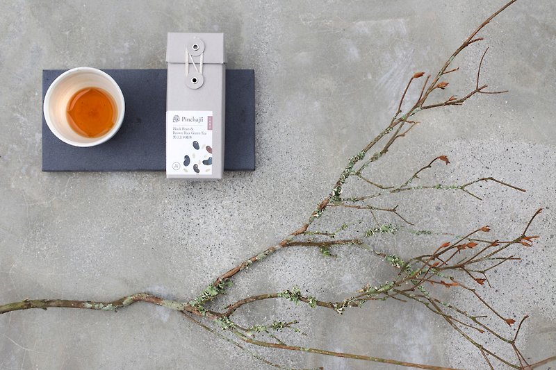 【自然复方茶包系列】黑豆玄米绿茶 - 茶 - 新鲜食材 灰色