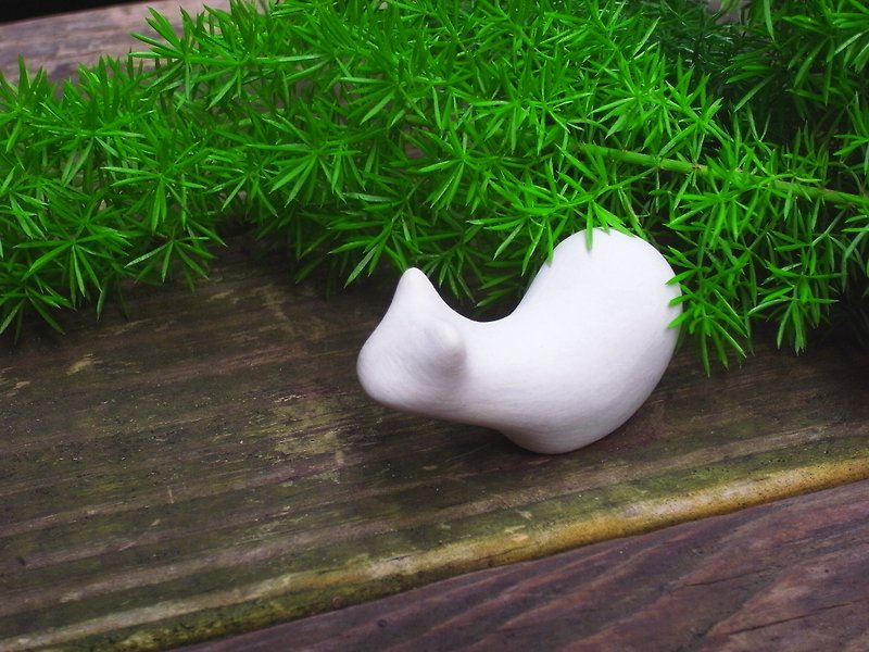 翘尾猫 - 花瓶/陶器 - 其他材质 白色