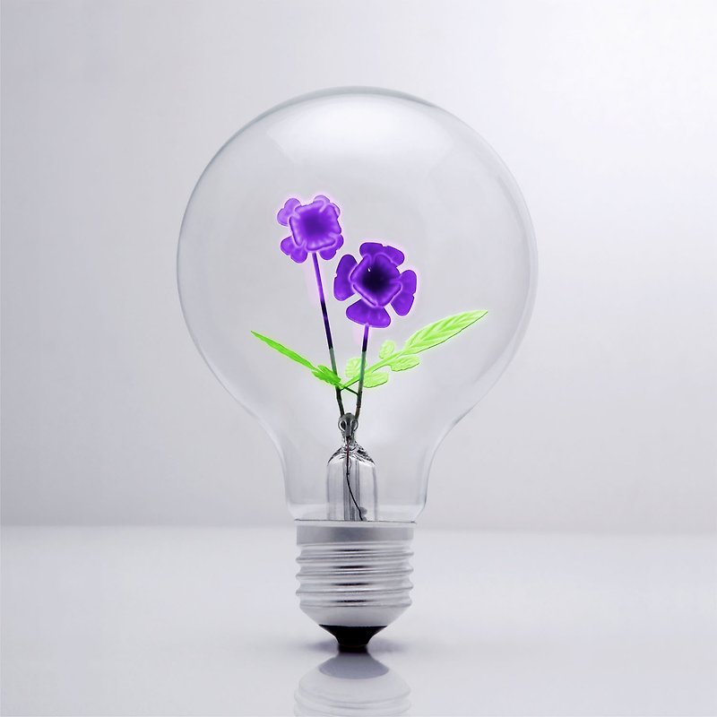 DarkSteve“演活生命”- 设计师灯泡 - 紫色许愿花球灯泡 Edison-Style 爱迪生灯泡: 1 个 (纯灯泡) - 灯具/灯饰 - 玻璃 紫色