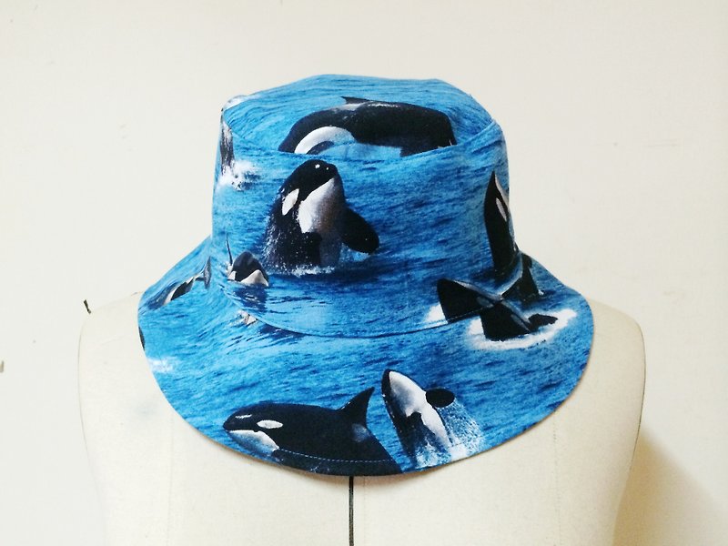 MaryWil百搭渔夫帽-海洋公园 - 帽子 - 其他材质 蓝色
