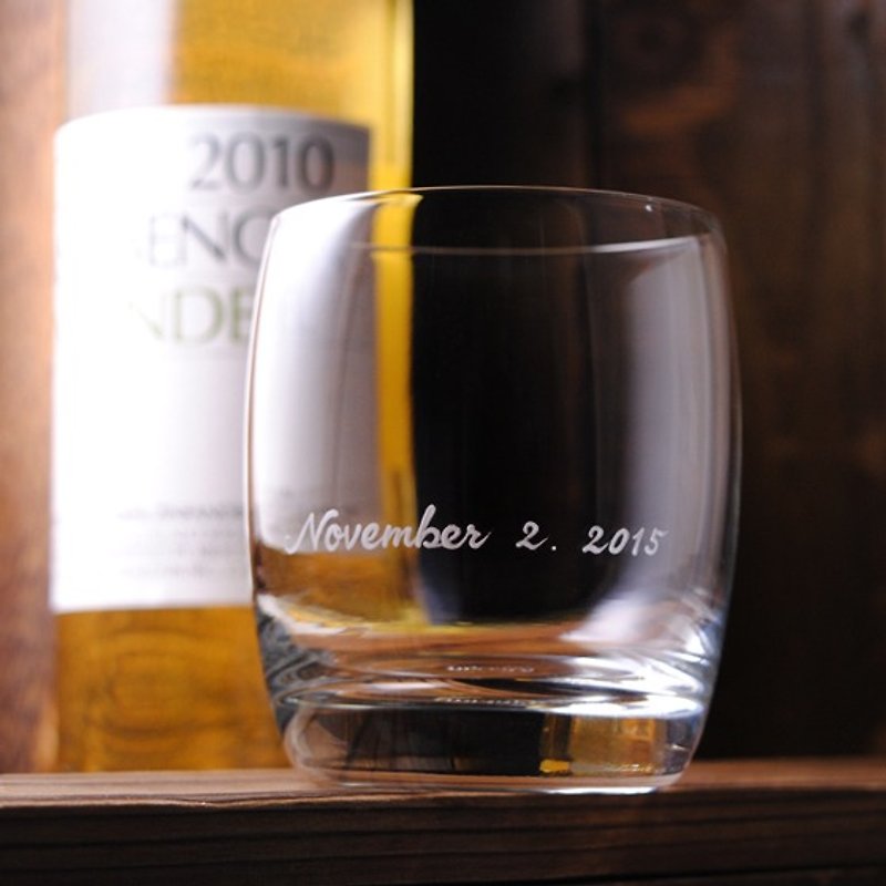320cc【定制化礼物】可刻字的威士忌杯 礼物 - 酒杯/酒器 - 玻璃 