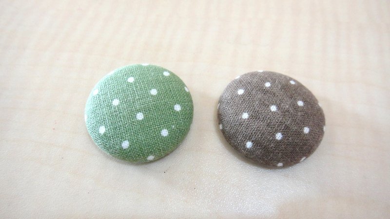 手感布包扣磁铁 - 水玉 - 冰箱贴/磁贴 - 其他材质 绿色