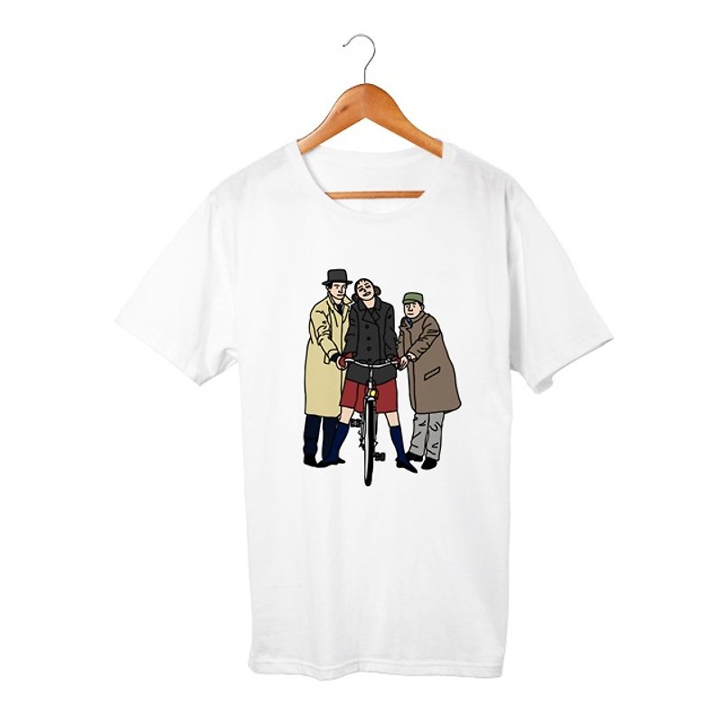 Arthur, Franz, and Odile T-shirt - 中性连帽卫衣/T 恤 - 棉．麻 白色