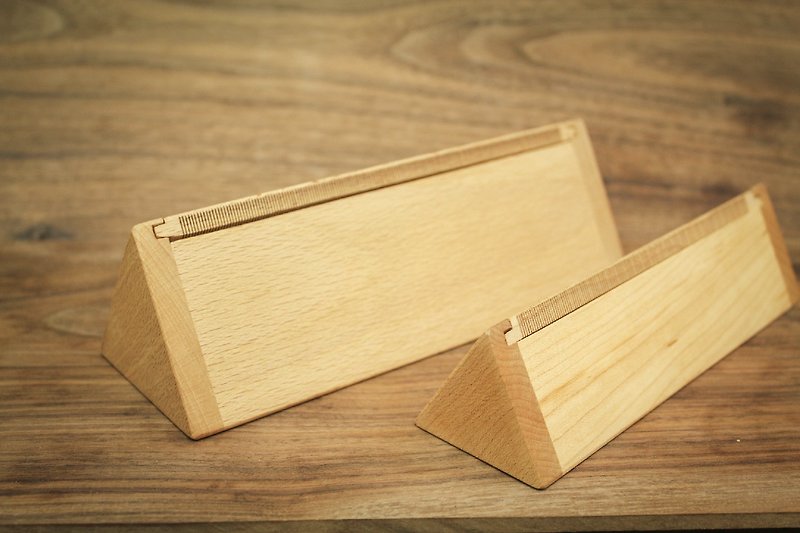 Triangle三角木尺铅笔盒/工具盒 -山毛榉(大) - 铅笔盒/笔袋 - 木头 卡其色