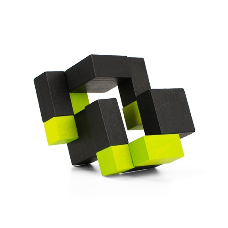 实木方块PlayableART*Cube-Green 黑绿(儿童节88折优惠) - 摆饰 - 木头 绿色
