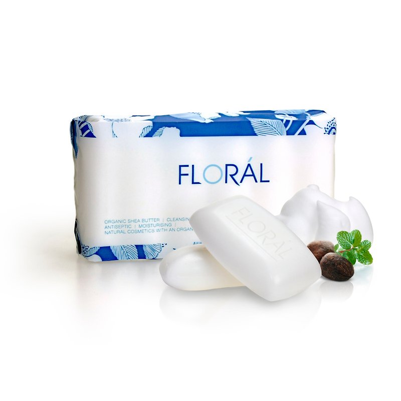 【FLORAL】芙萝菈经典乳油木果香皂 110g x 6入 - 肥皂/手工皂 - 其他材质 白色