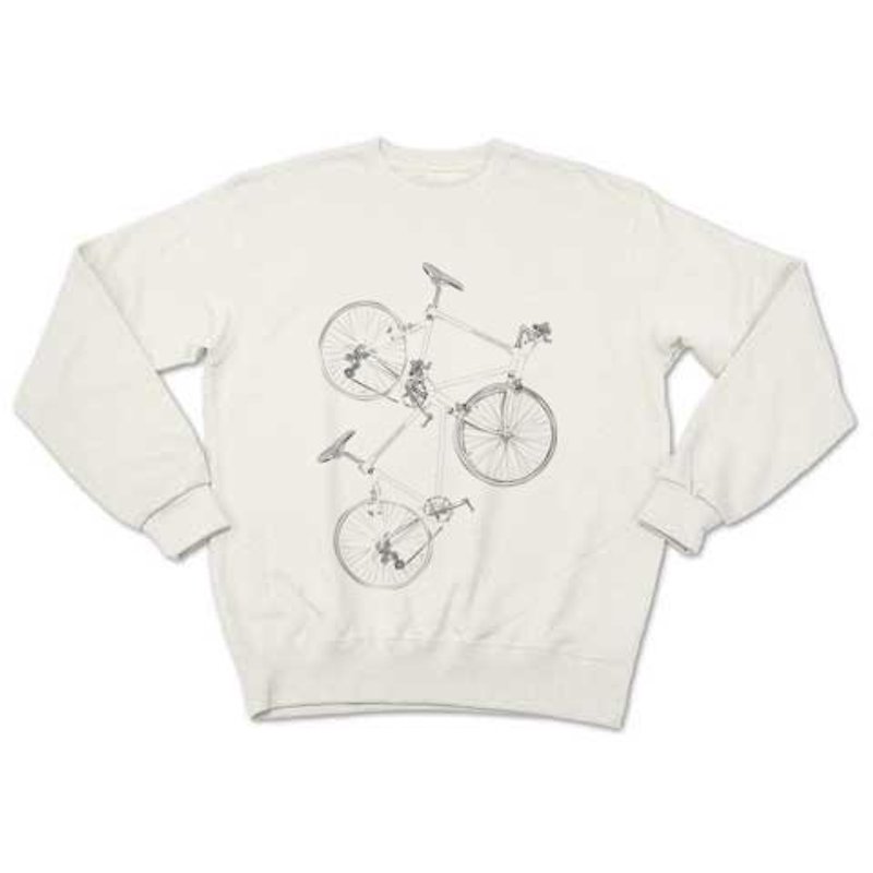 clear bicycle（sweat white） - 男装上衣/T 恤 - 其他材质 
