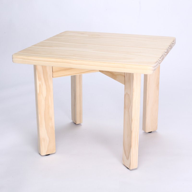 DIY小方桌 - 餐桌/书桌 - 木头 卡其色