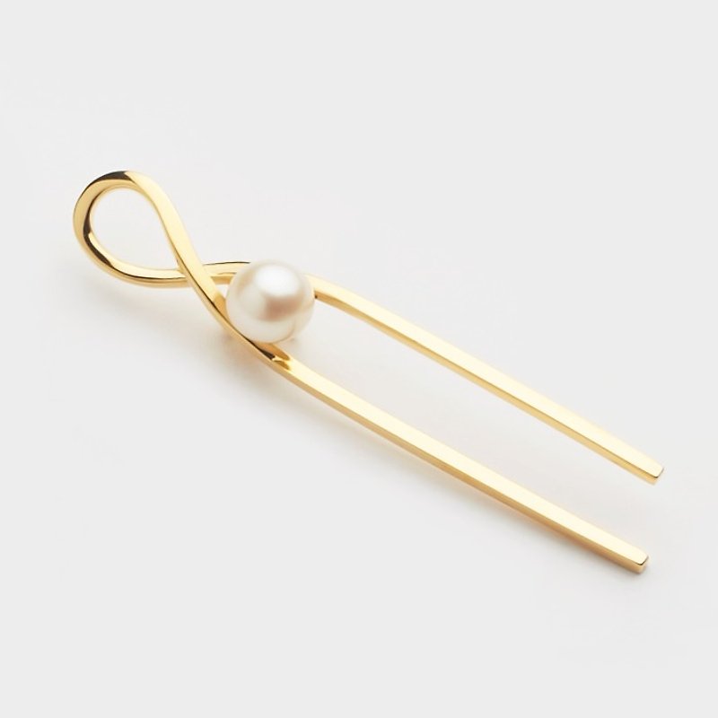 随性优雅 / Pippa earrings 一对 - 耳环/耳夹 - 其他金属 金色