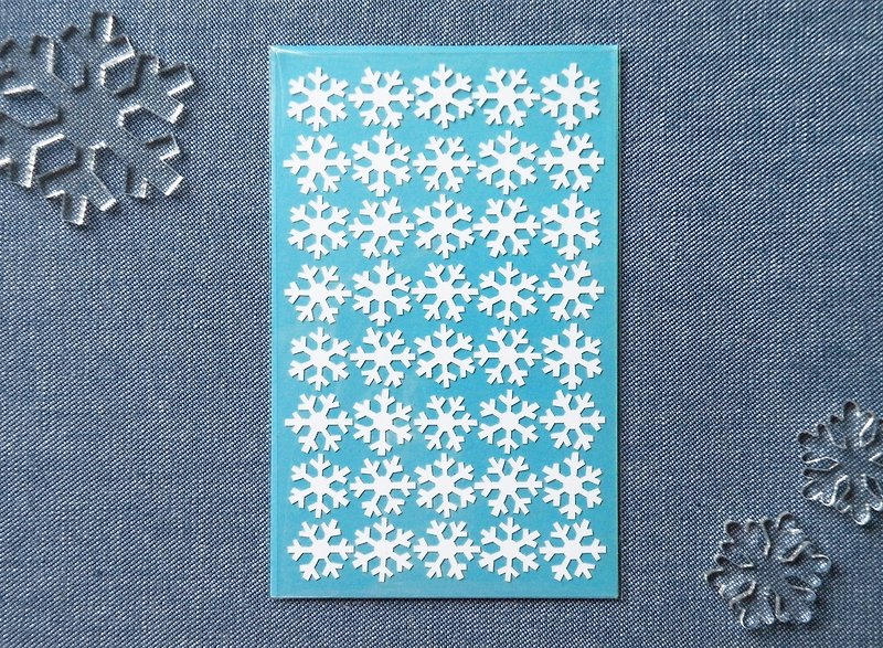 雪花贴纸 - 贴纸 - 防水材质 白色