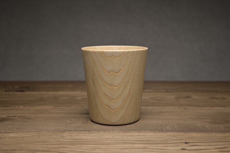 高桥工艺 手工 木制 木杯  L  size KAMI Glass Wide  L - 茶具/茶杯 - 木头 咖啡色