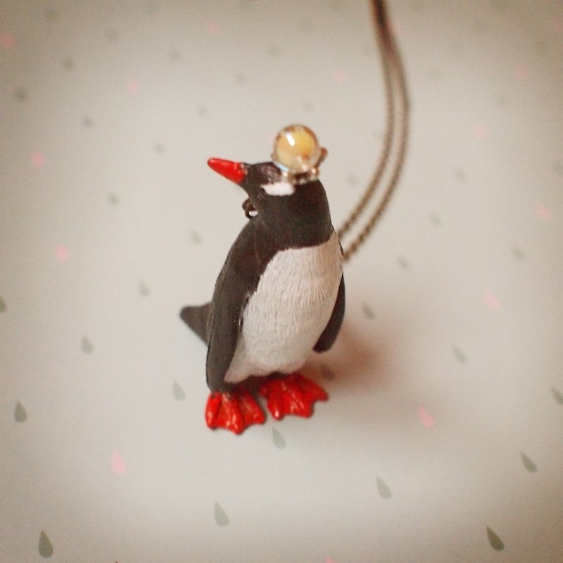 华丽的冒险 –巴布亚 绅士企鹅款 项链 - 项链 - 塑料 黑色