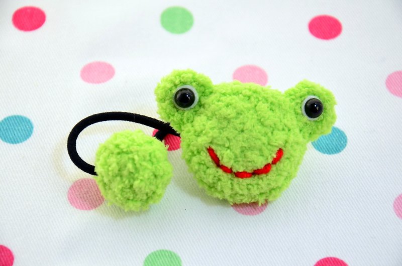 毛线编织软绵绵发束 － 青蛙 - 婴儿饰品 - 纸 绿色