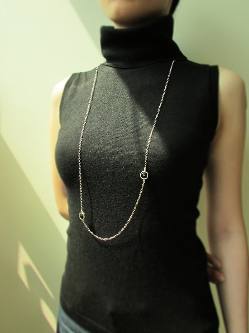 dots necklace_点点项链 | mittag jewelry | 个性商品 生日礼 - 项链 - 银 黑色