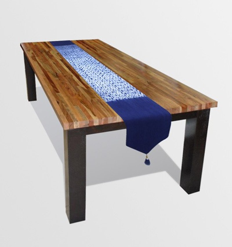 蓝染桌旗 - 餐垫/桌巾 - 棉．麻 蓝色