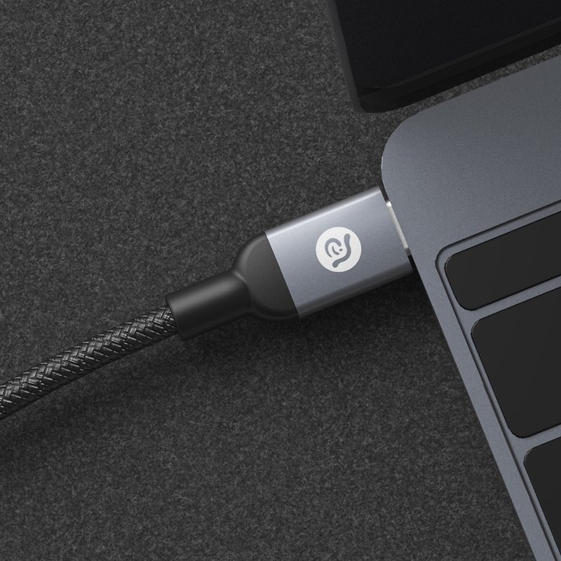 【USB-C - USB-C】CASA 金属编织线 200cm 灰4714781444248 - 充电宝/传输线 - 其他金属 灰色
