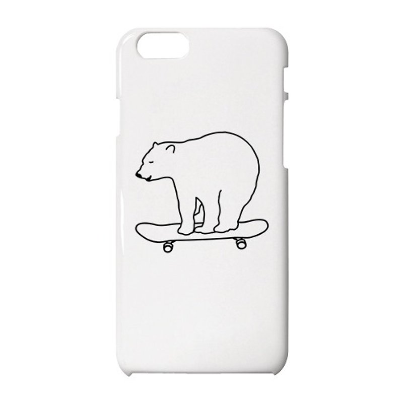 Skate Bear iPhone case - 手机壳/手机套 - 塑料 白色