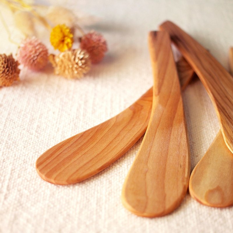 芬兰 VJ Wooden 手工 木制 花楸抹刀 - 餐刀/叉/匙组合 - 木头 咖啡色